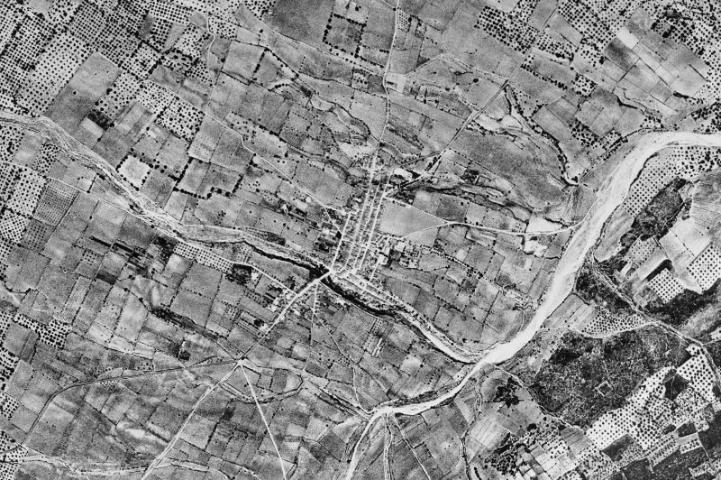 Ortofoto de 1956-1957 del núcleo de La Galera