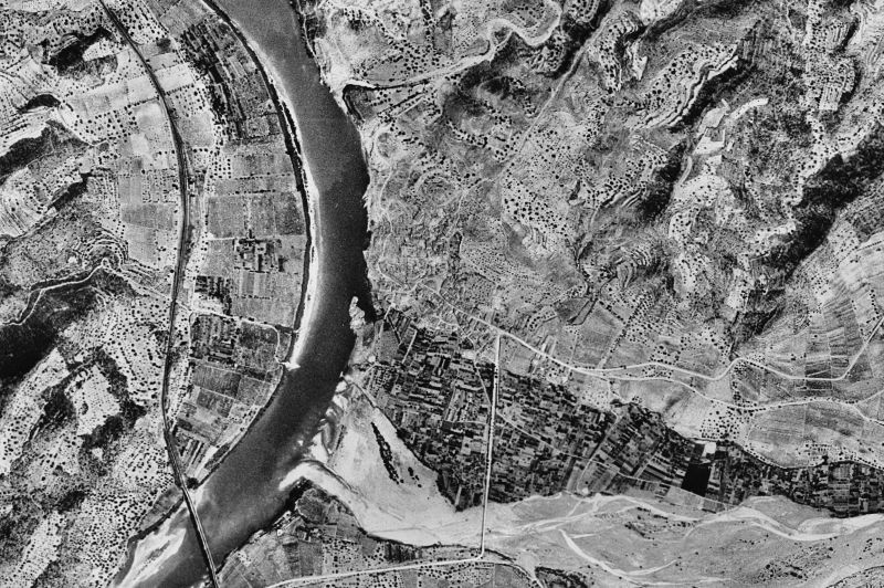 Ortofoto de 1956-1957 del núcleo de Garcia