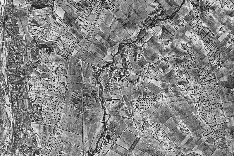 Ortofoto de 1956-1957 del núcleo de Els Garidells