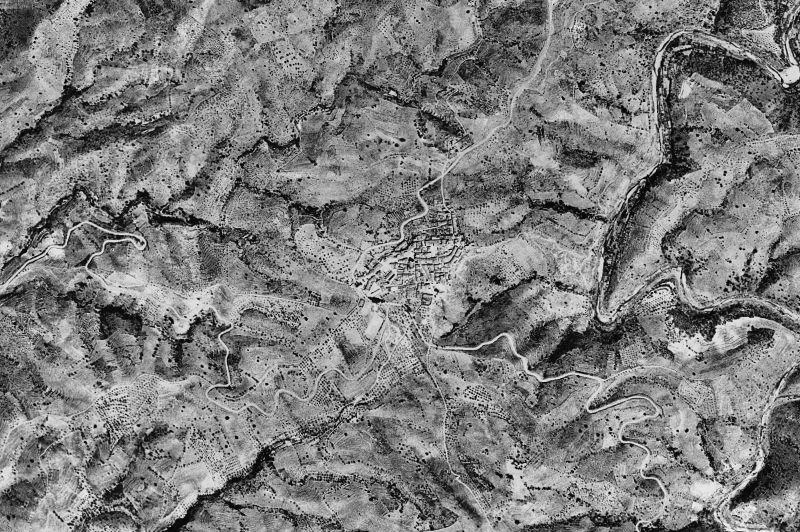 Ortofoto de 1956-1957 del núcleo de Gratallops