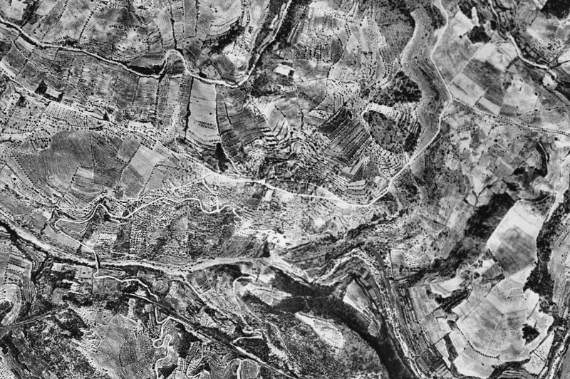Ortofoto de 1956-1957 del núcleo de Els Guiamets