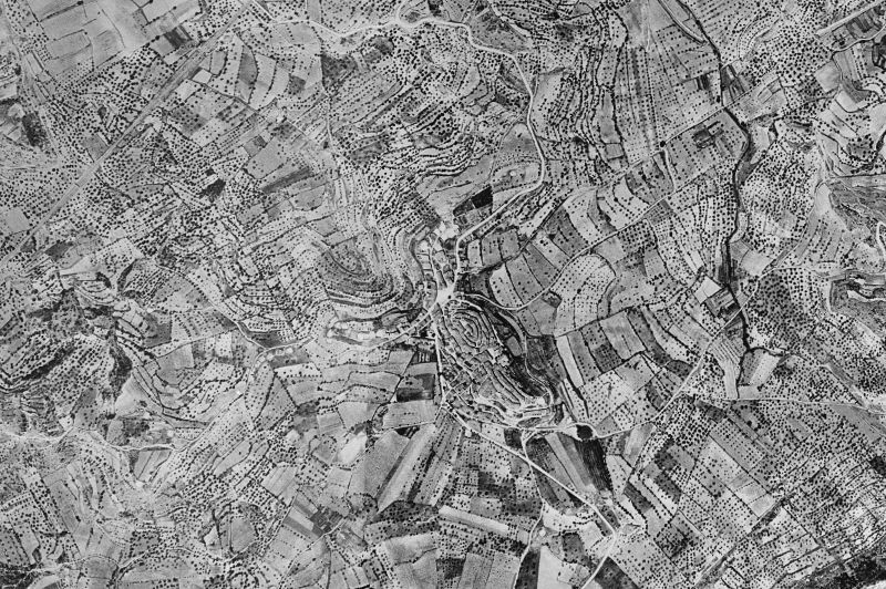 Ortofoto de 1956-1957 del núcleo de Horta de Sant Joan