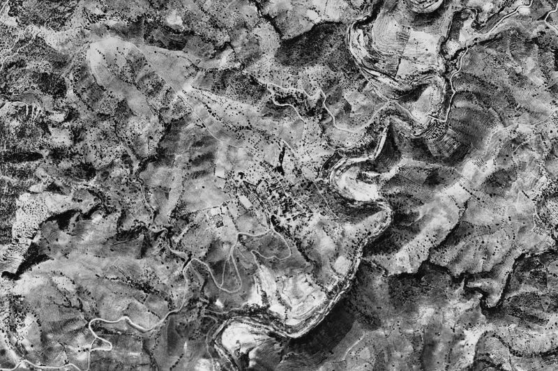 Ortofoto de 1956-1957 del núcleo de El Lloar