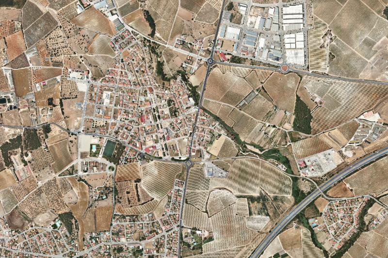 Ortofoto actual del núcleo de Llorenç del Penedès