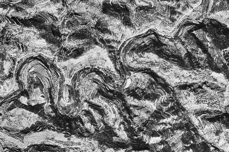 Ortofoto de 1956-1957 del núcleo de Margalef