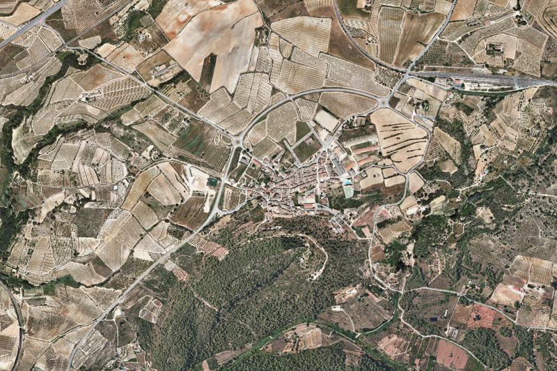 Ortofoto actual del núcleo de Marçà