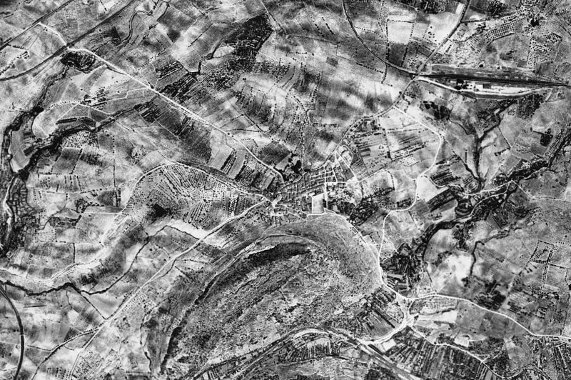 Ortofoto de 1956-1957 del núcleo de Marçà