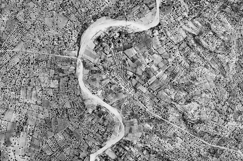 Ortofoto de 1956-1957 del núcleo de Masdenverge