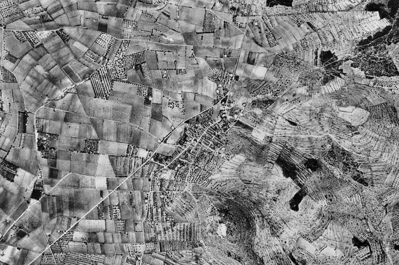 Ortofoto de 1956-1957 del núcleo de Masllorenç