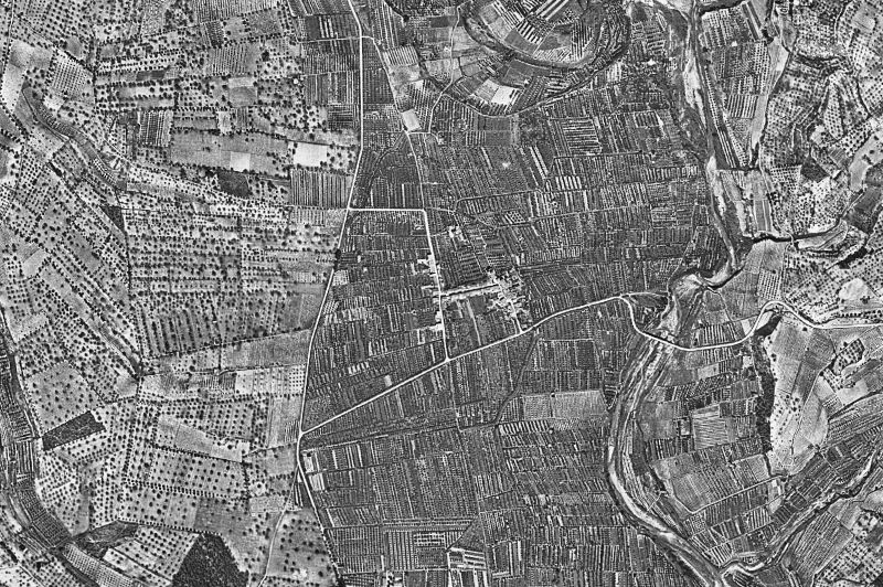 Ortofoto de 1956-1957 del núcleo de La Masó
