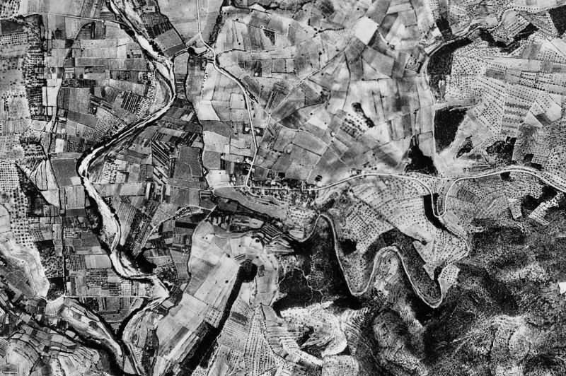 Ortofoto de 1956-1957 del núcleo de Montferri