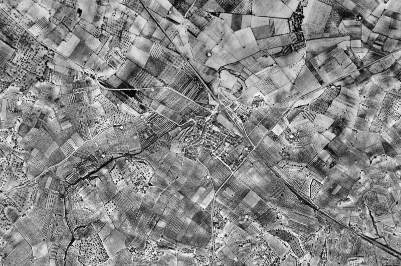 Ortofoto de 1956-1957 del núcleo de Nulles