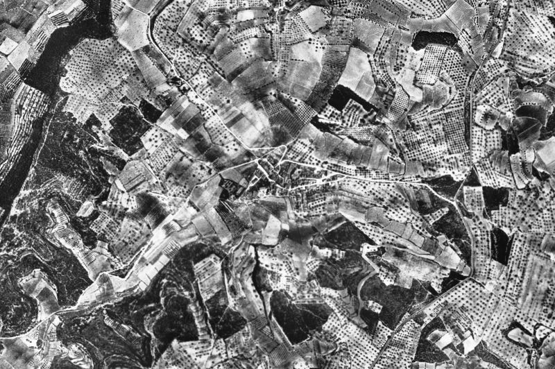 Ortofoto de 1956-1957 del núcleo de Els Pallaresos