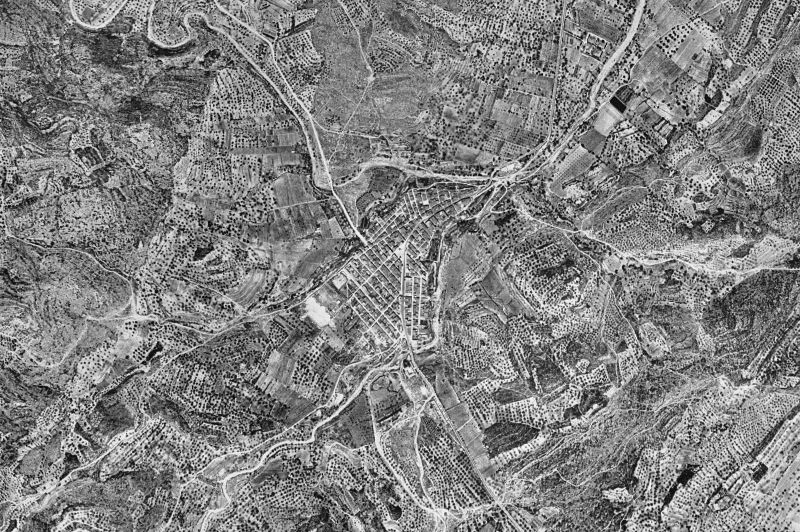 Ortofoto de 1956-1957 del núcleo de El Perelló