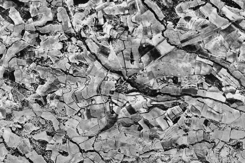 Ortofoto de 1956-1957 del núcleo de Les Piles