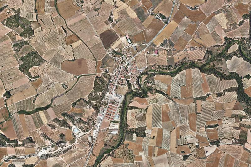 Ortofoto actual del núcleo de Pira