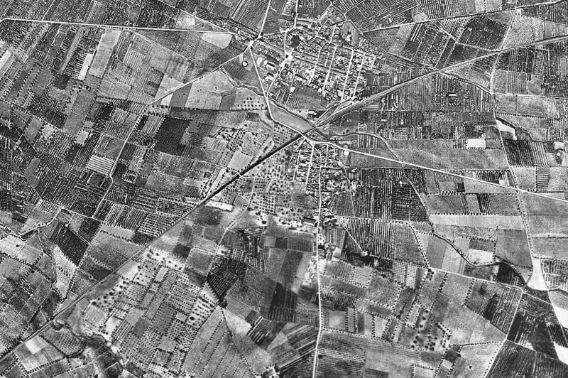 Ortofoto de 1956-1957 del núcleo de La Pobla de Mafumet