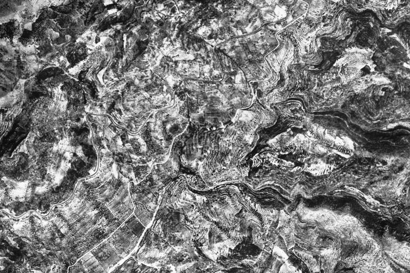 Ortofoto de 1956-1957 del núcleo de Pradell de la Teixeta