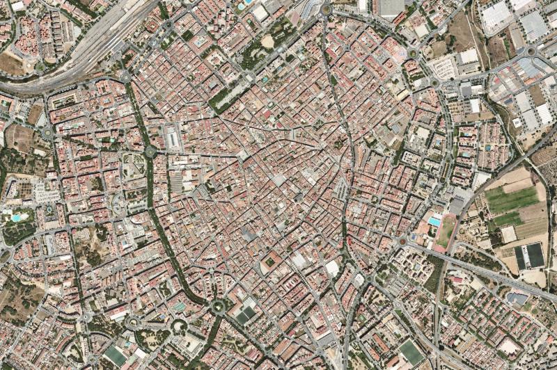 Ortofoto actual del núcleo de Reus