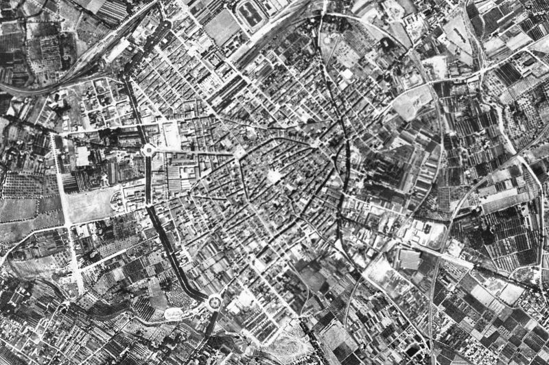 Ortofoto de 1956-1957 del núcleo de Reus