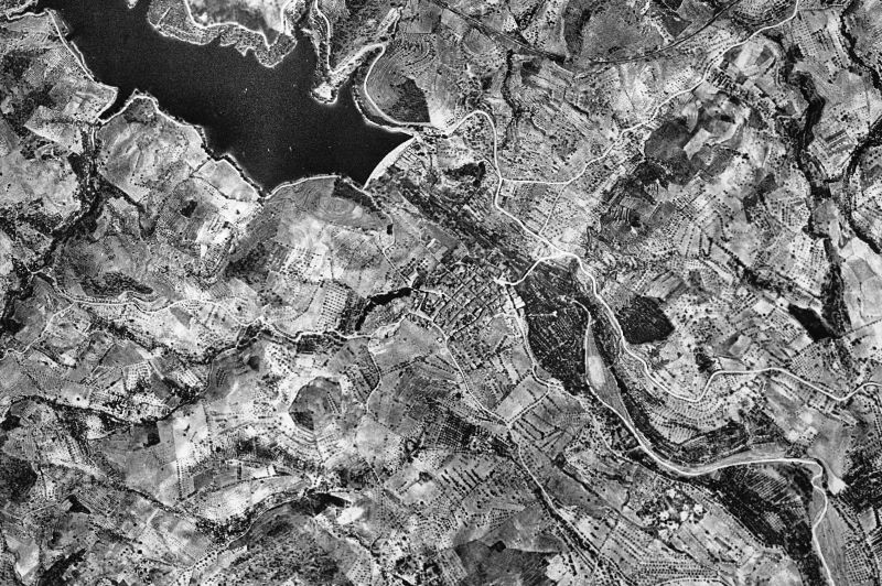 Ortofoto de 1956-1957 del núcleo de Riudecanyes