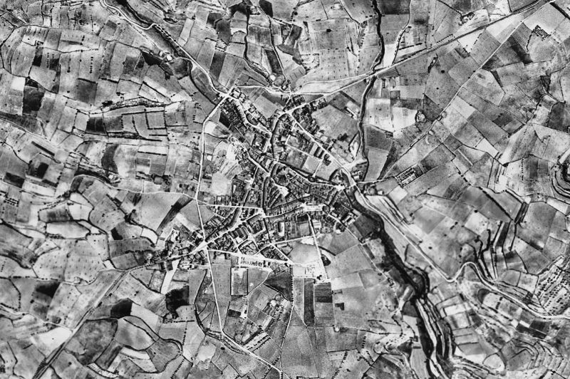 Ortofoto de 1956-1957 del núcleo de Santa Coloma de Queralt