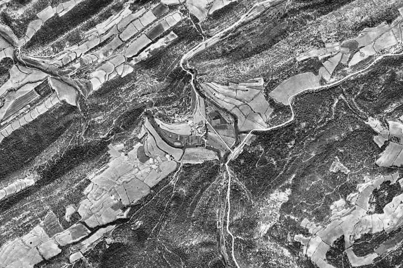 Ortofoto de 1956-1957 del núcleo de Pontils
