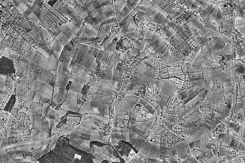 Ortofoto de 1956-1957 del núcleo de La Secuita