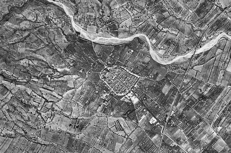 Ortofoto de 1956-1957 del núcleo de La Selva del Camp