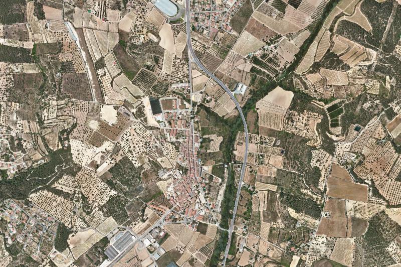 Ortofoto actual del núcleo de Vallmoll
