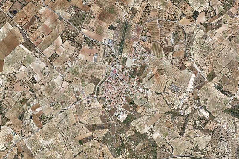 Ortofoto actual del núcleo de Vilabella