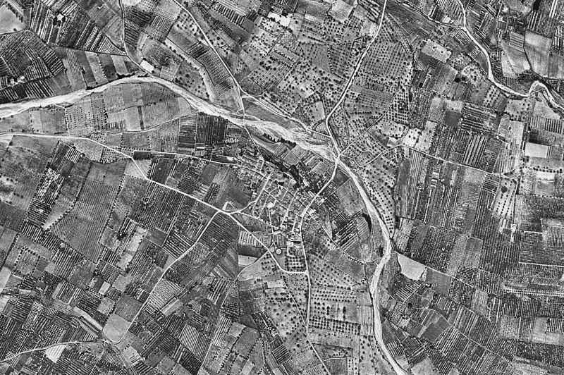 Ortofoto de 1956-1957 del núcleo de Vilallonga del Camp