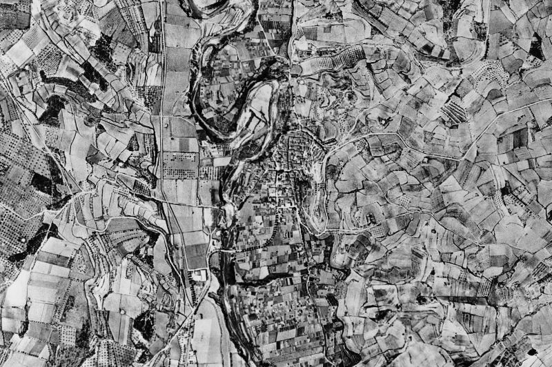 Ortofoto de 1956-1957 del núcleo de Vila-rodona