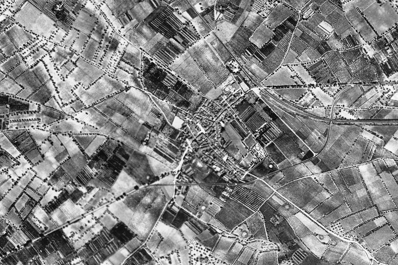 Ortofoto de 1956-1957 del núcleo de Vila-seca