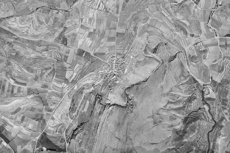 Ortofoto de 1956-1957 del núcleo de Ababuj