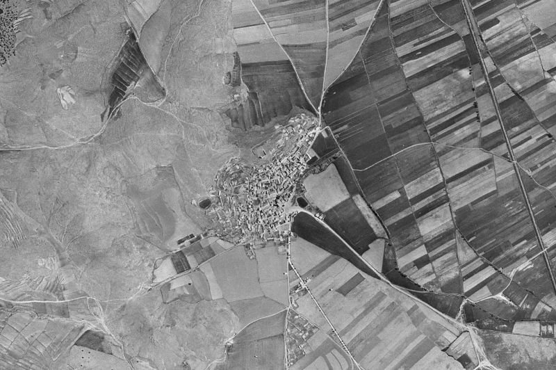 Ortofoto de 1956-1957 del núcleo de Alba