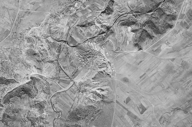 Ortofoto de 1956-1957 del núcleo de Albentosa