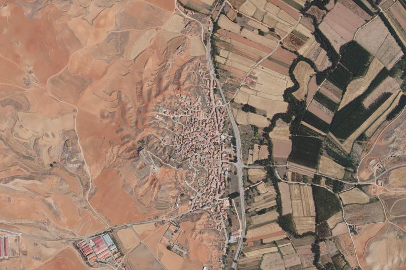 Ortofoto actual del núcleo de Alfambra