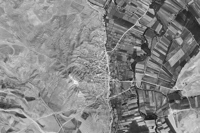 Ortofoto de 1956-1957 del núcleo de Alfambra