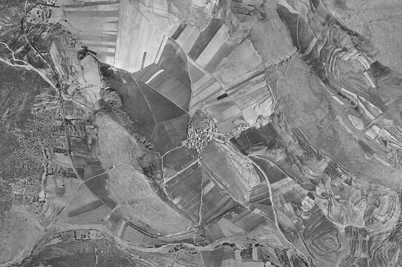 Ortofoto de 1956-1957 del núcleo de Almohaja