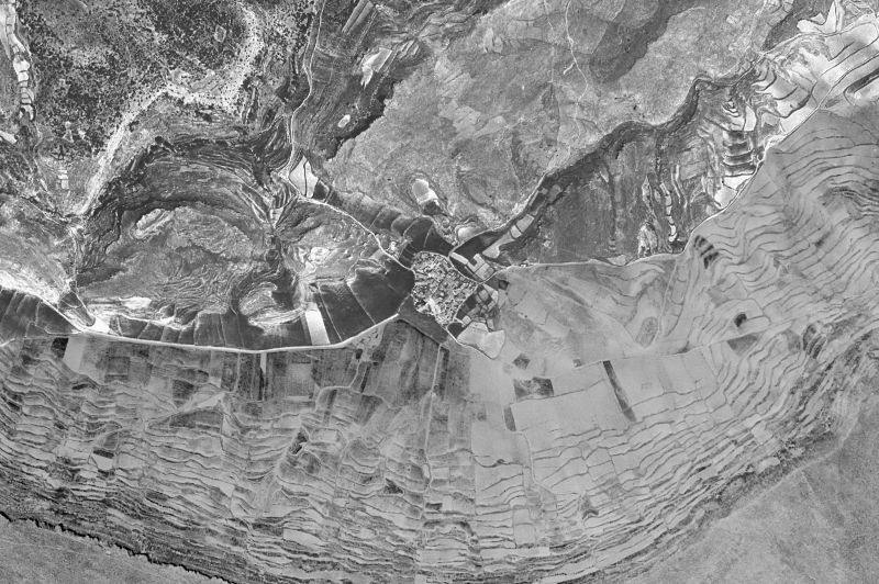 Ortofoto de 1956-1957 del núcleo de Anadón
