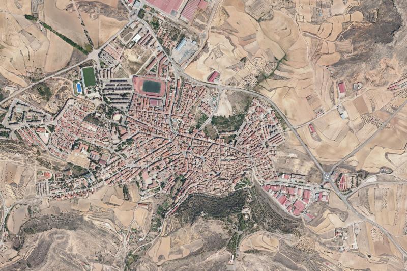 Ortofoto actual del núcleo de Andorra