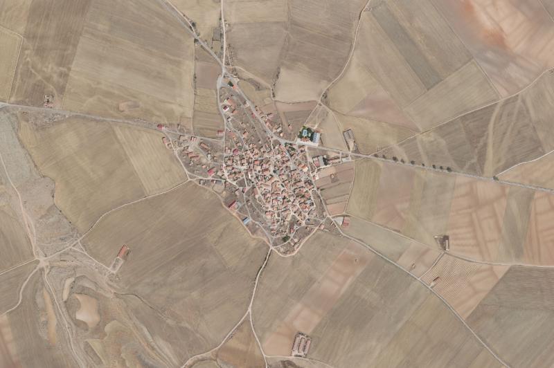 Ortofoto actual del núcleo de Argente