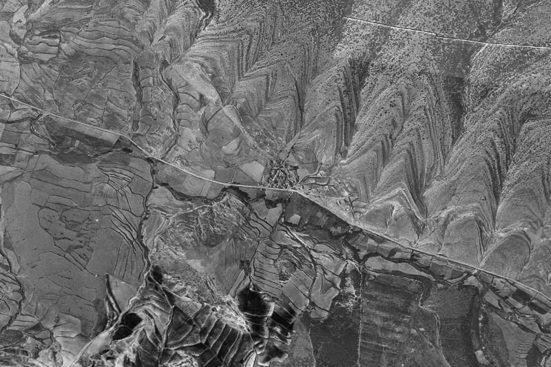 Ortofoto de 1956-1957 del núcleo de Bea