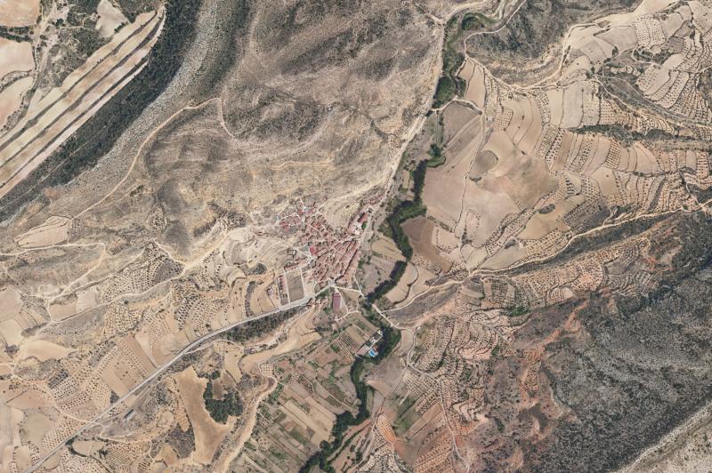 Ortofoto actual del núcleo de Berge