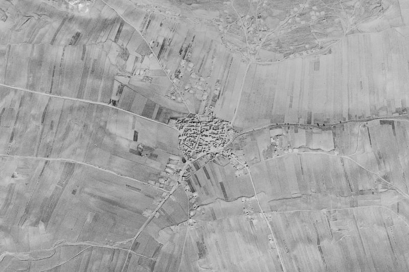 Ortofoto de 1956-1957 del núcleo de Blancas