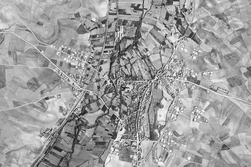 Ortofoto de 1956-1957 del núcleo de Calamocha