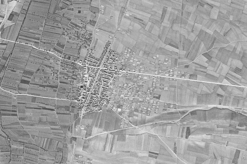 Ortofoto de 1956-1957 del núcleo de Caminreal