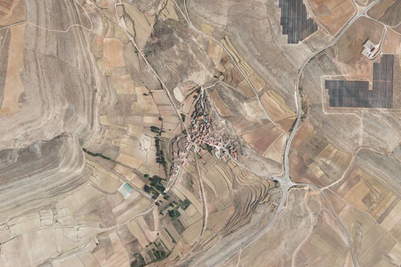 Ortofoto actual del núcleo de Cañada Vellida
