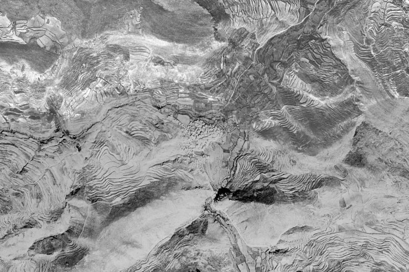 Ortofoto de 1956-1957 del núcleo de Cañizar del Olivar